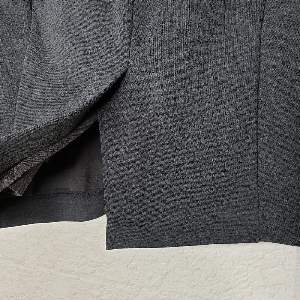 Michael Kors Dark Heather Gray Knit Skirt Size 6 - Picture 8 of 10